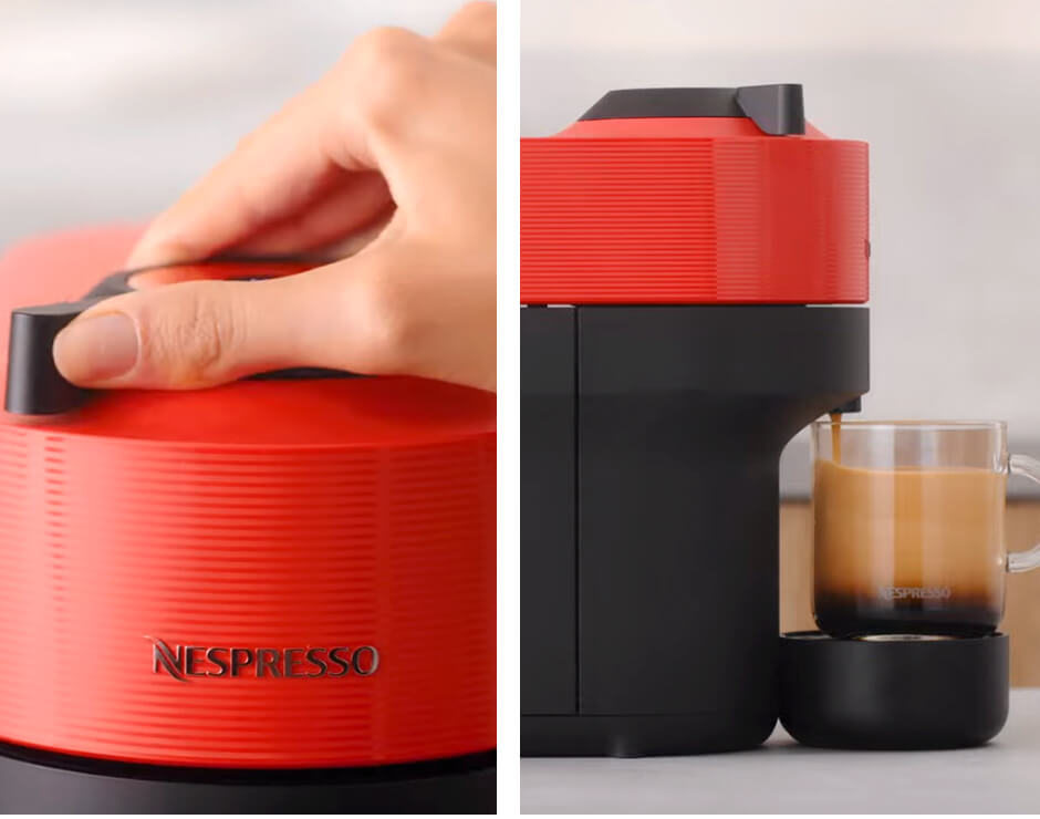 Cafetera de cápsulas Nespresso Krups Vertuo Pop para cápsulas
