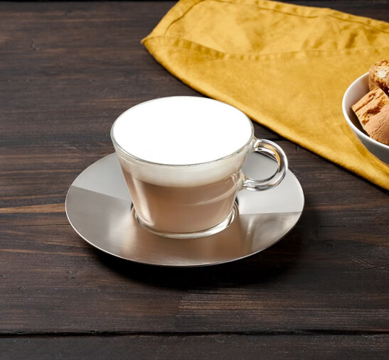 Café con leche cremoso de Nespresso