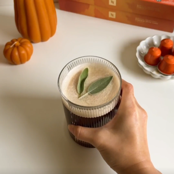 Pumpkin Spice Cake Smash Latte