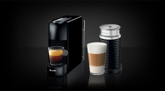 Nespresso Essenza Mini Black & Aeroccino | Coffee Machines | Nespresso