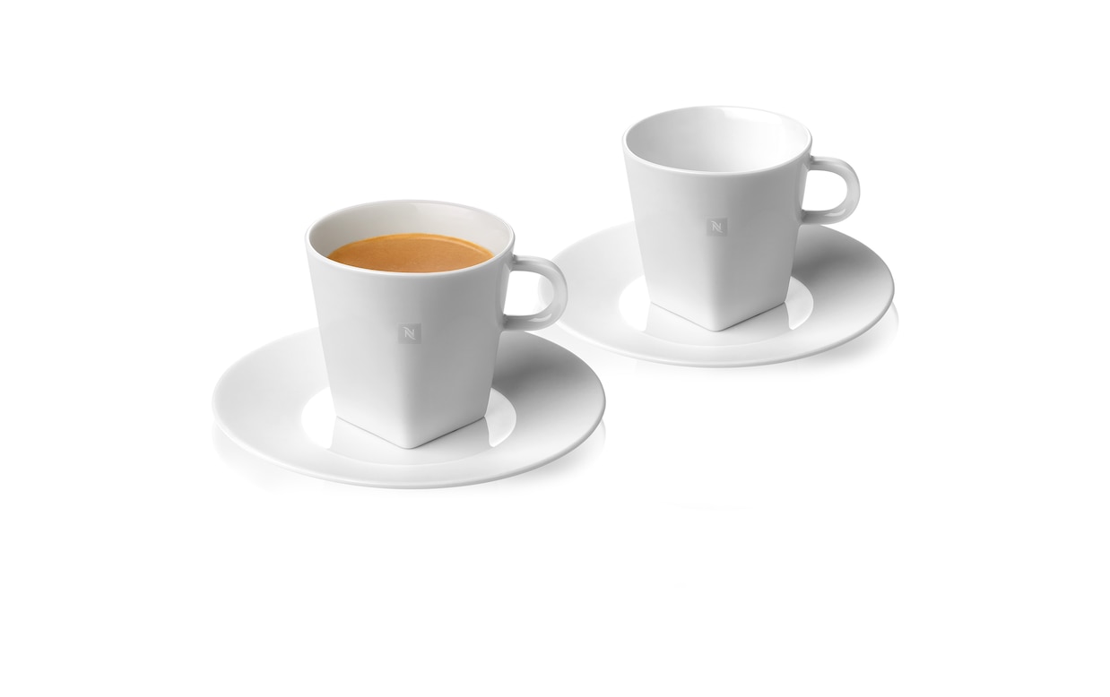 PURE LUNGO CUPS & 2 SAUCERS