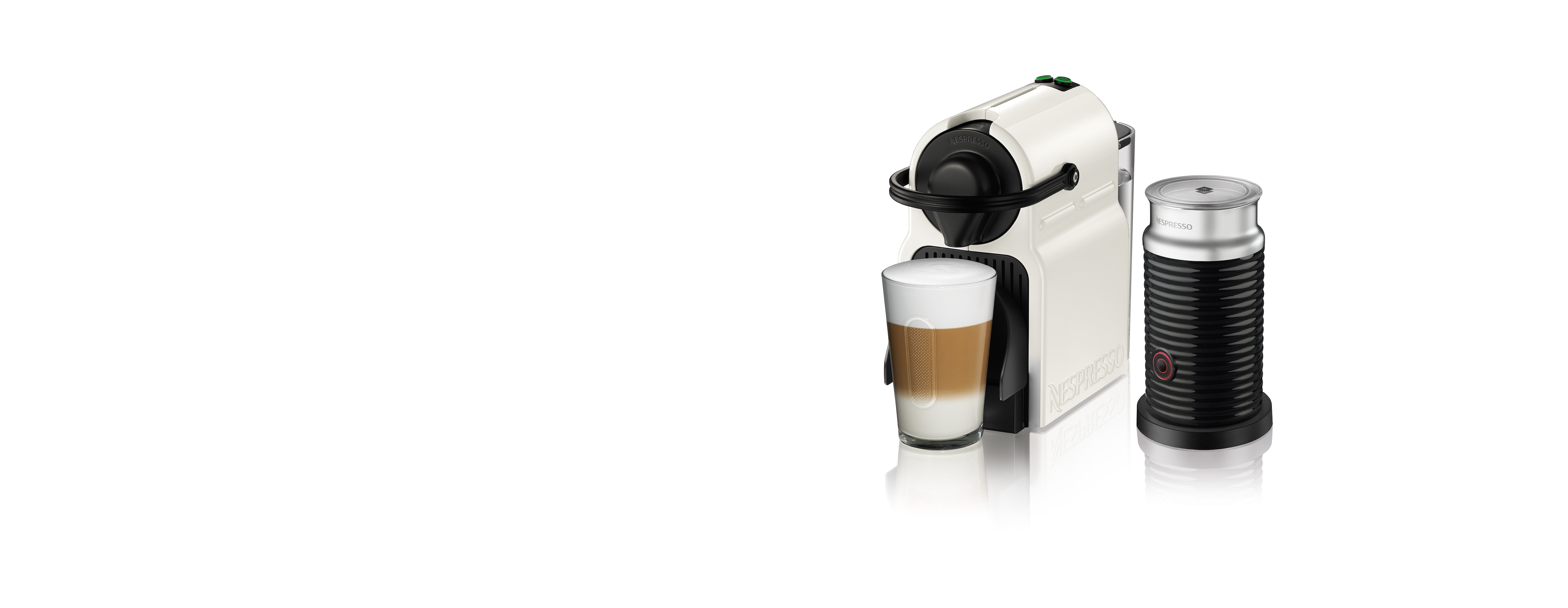 Bundle Nespresso C40 Inissia White & Aeroccino3 Black