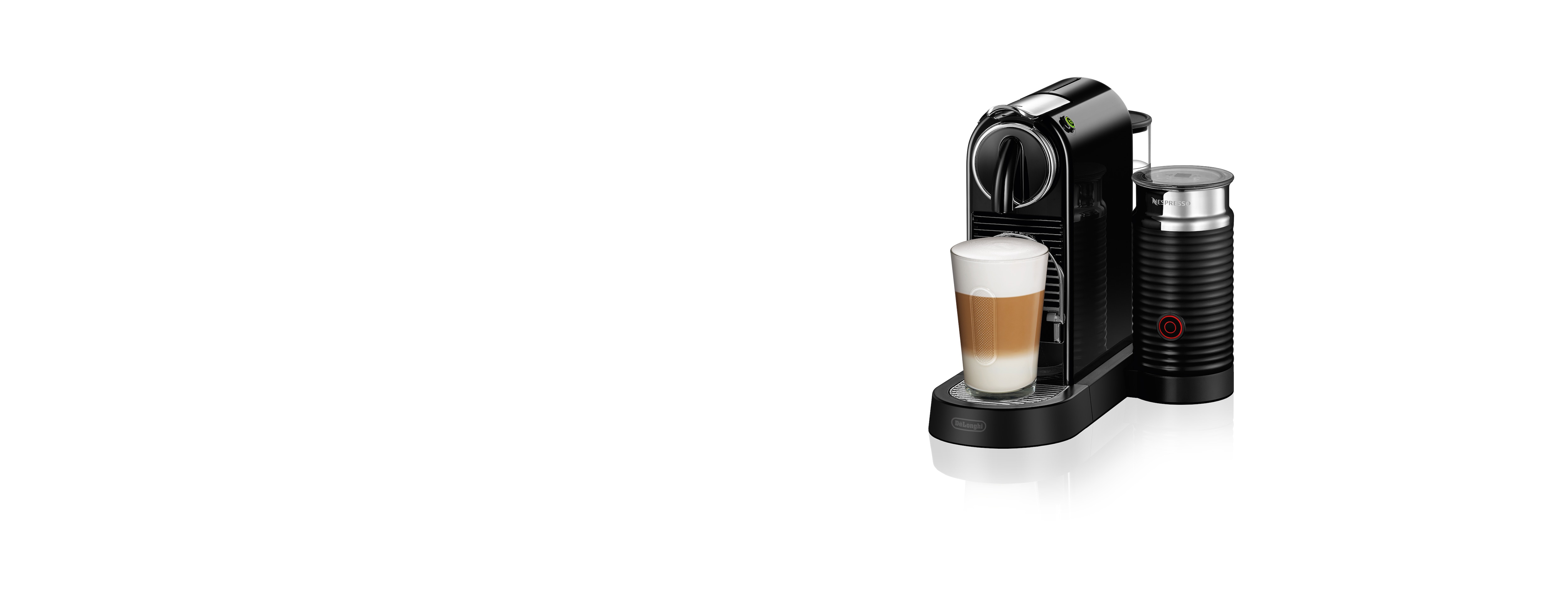 De Longhi Citiz Milk D122 Coffee Machine By Nespresso Limousine Black