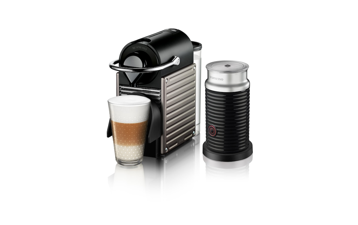 Nespresso Pixie Coffee Machine – Titanium Brand New Boxed - Nespresso  Warranty 10942209843
