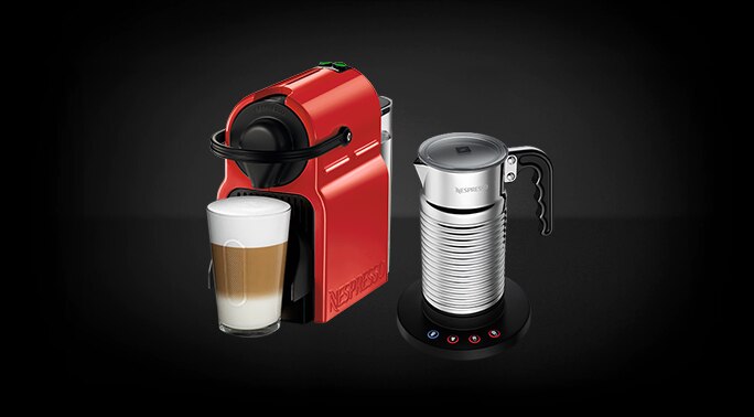 Inissia Red & Aeroccino4 Bundle│Coffee Machine│Nespresso Taiwan