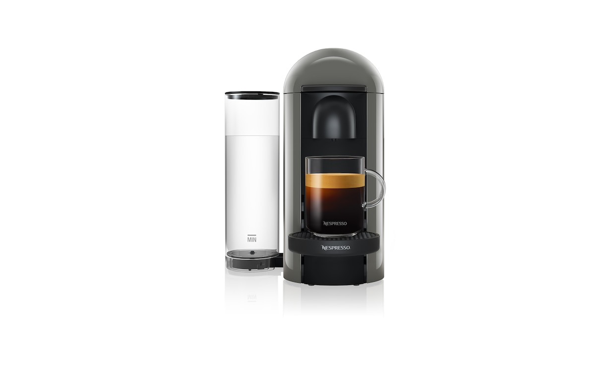 DeLonghi Nespresso VertuoPlus Coffee & Espresso Machine with Milk Frother,  Black