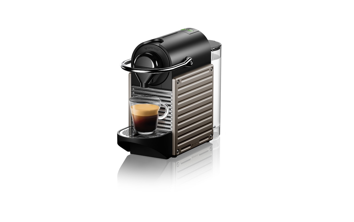 Cafetera Nespresso Pixie C60 automática electric titan para
