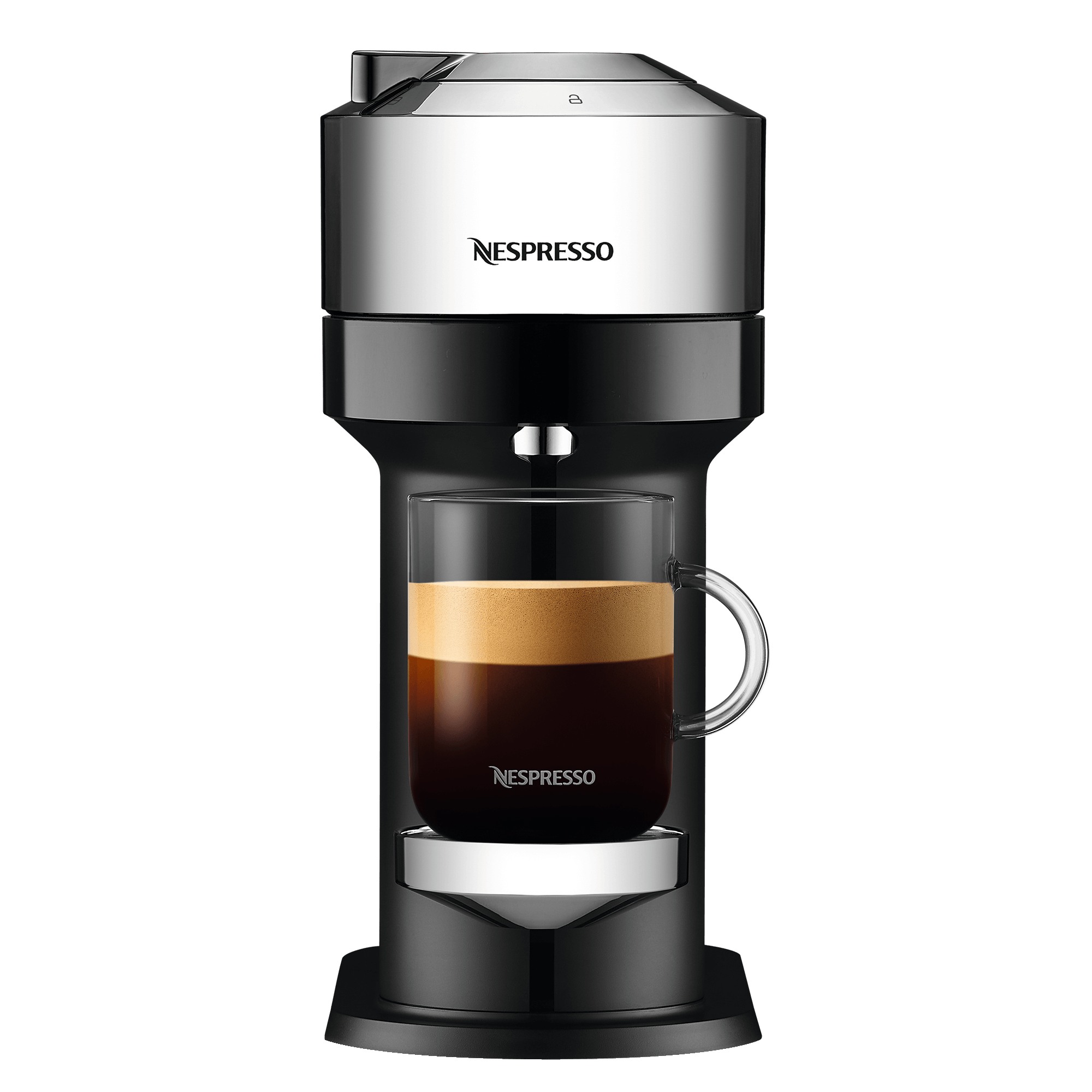 Cafeteras express de cápsula Compatible con Nespresso Krups Vertuo Next  XN910B10 L - Gris/Negro
