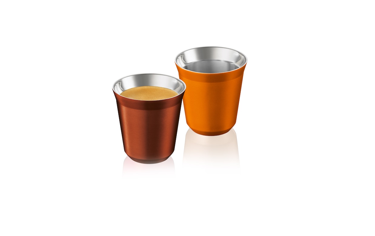 Stainless Steel Double Wall Nespresso Coffee Cup Heat Insulation Cute  Espresso Coffee Mug Lungo Pixie Cups