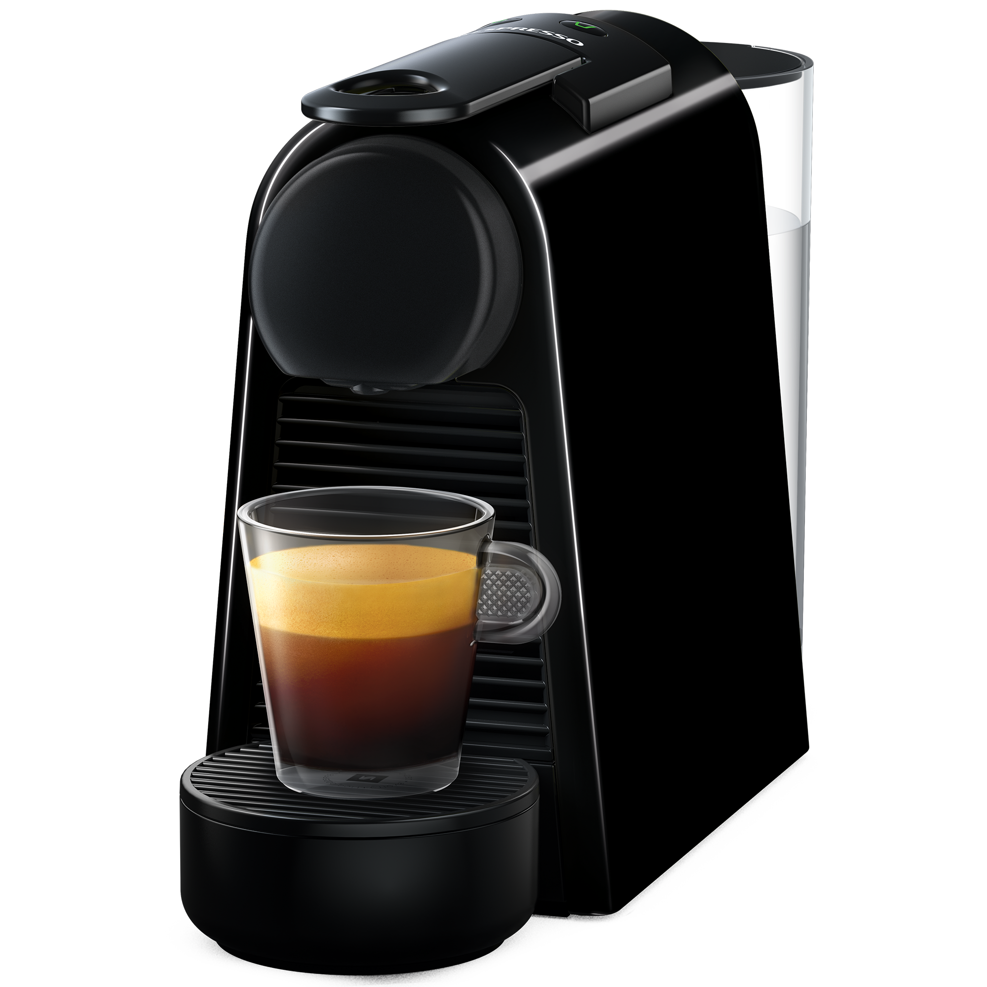 Nespresso Essenza - Mini máquina de café expreso de Breville con espumador  de leche, 20.3 onzas líquidas, color negro piano