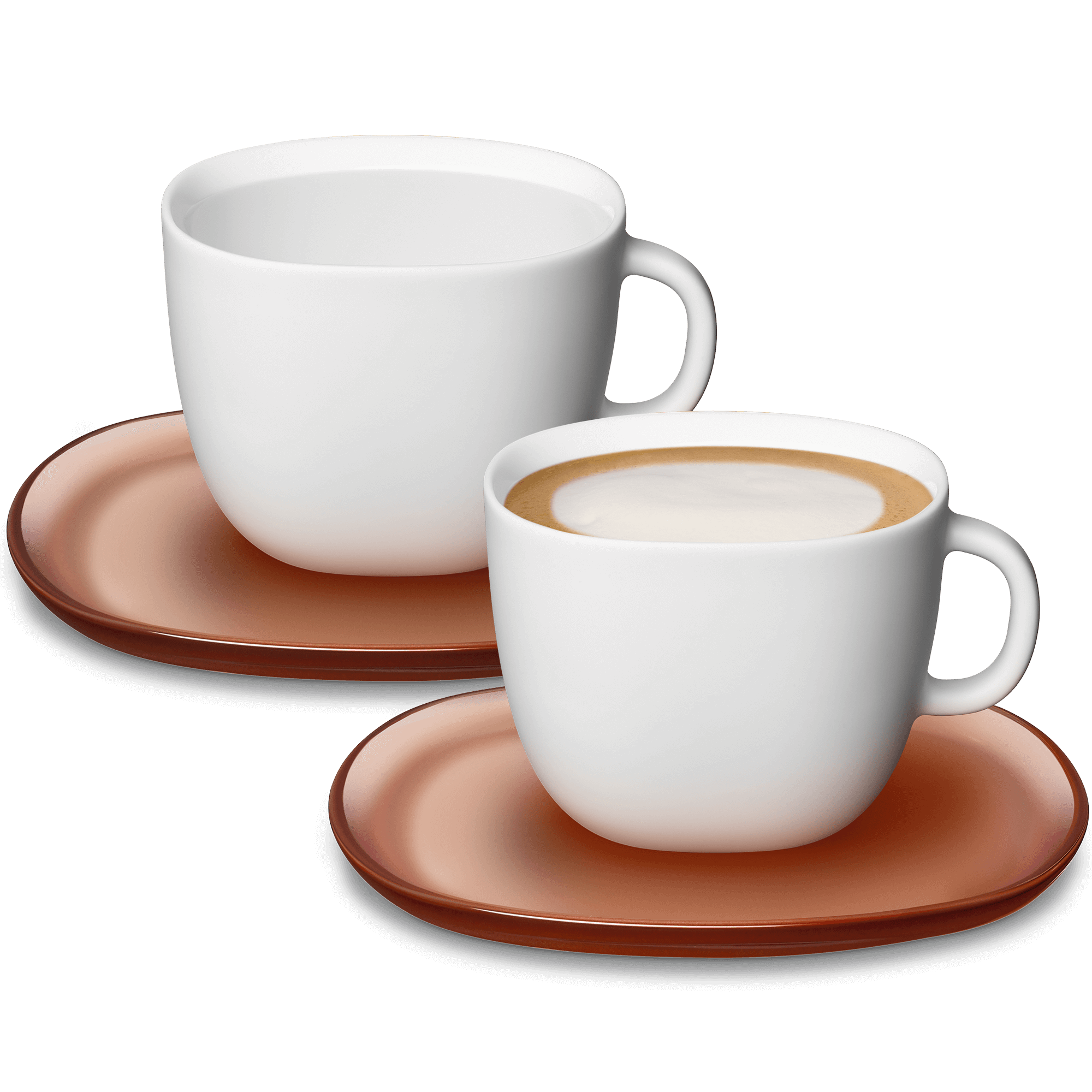 LUME Porcelain Cappuccino Cups, Lume Collection