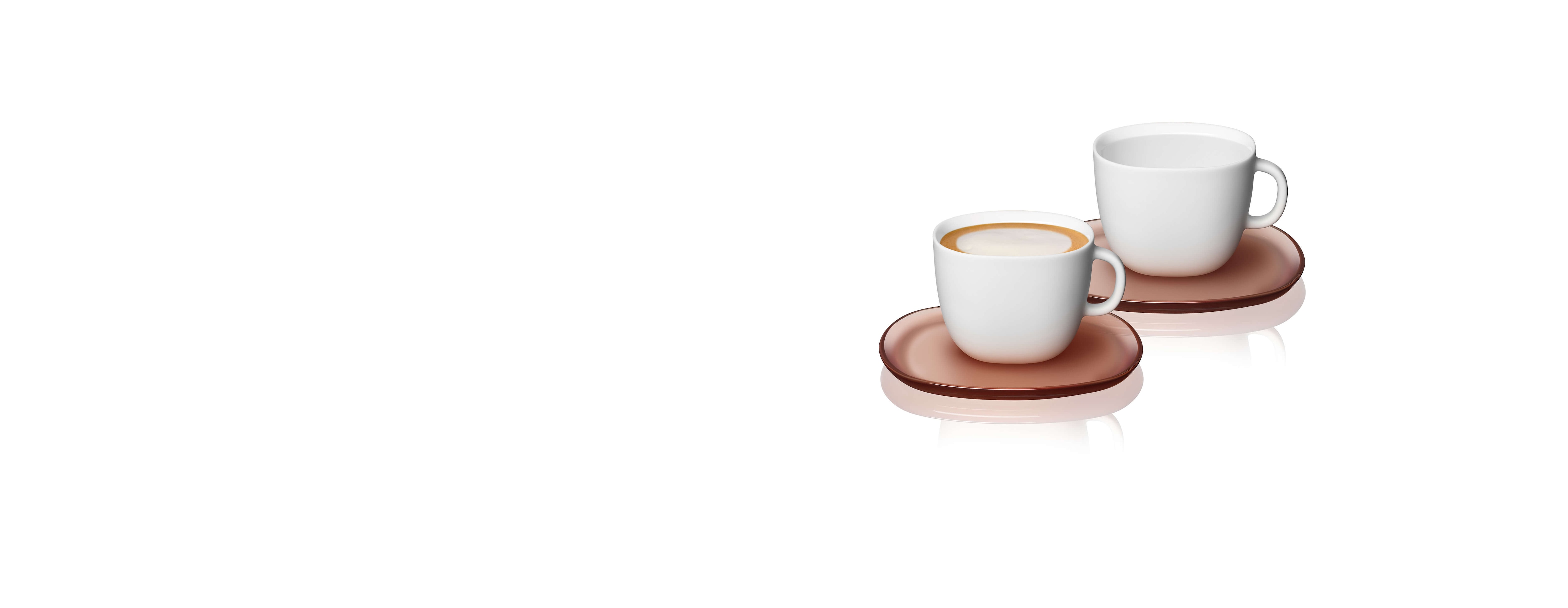 LUME Porcelain Cappuccino Cups, Lume Collection
