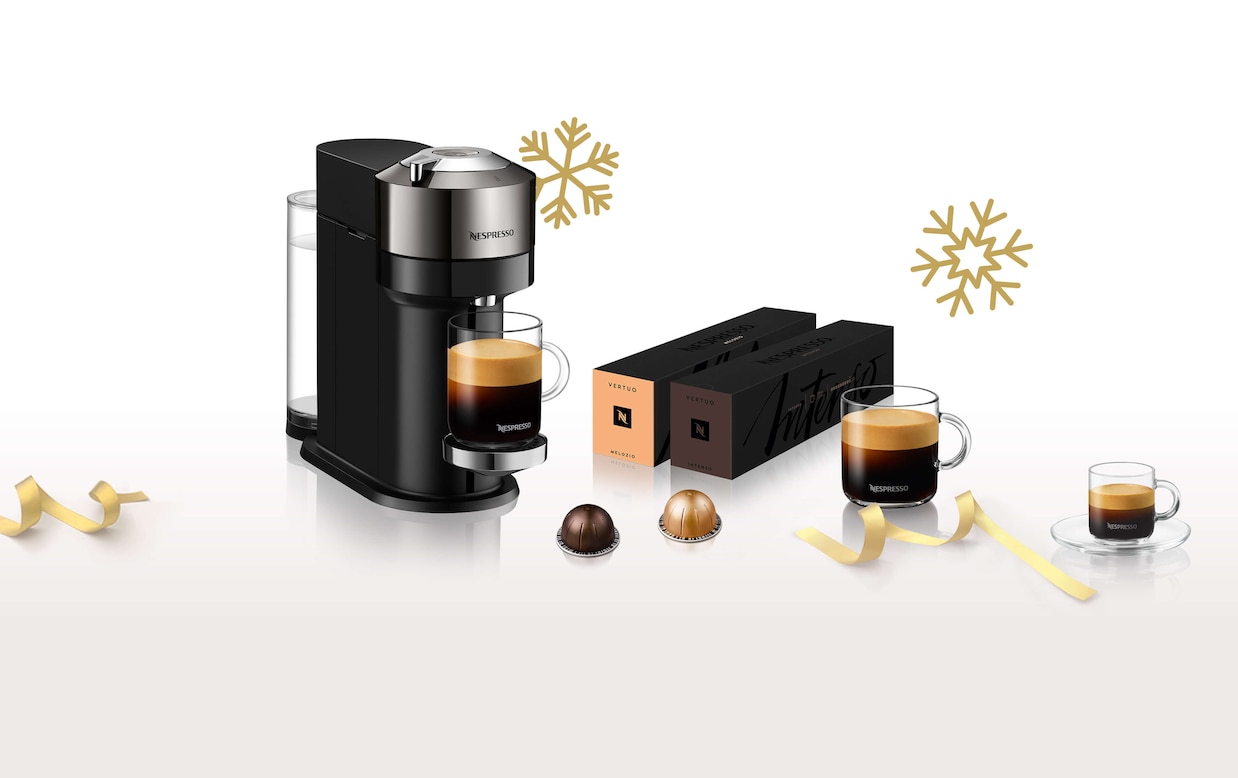 Nespresso Vertuo Next Bundle Coffee Maker And Espresso Machine By