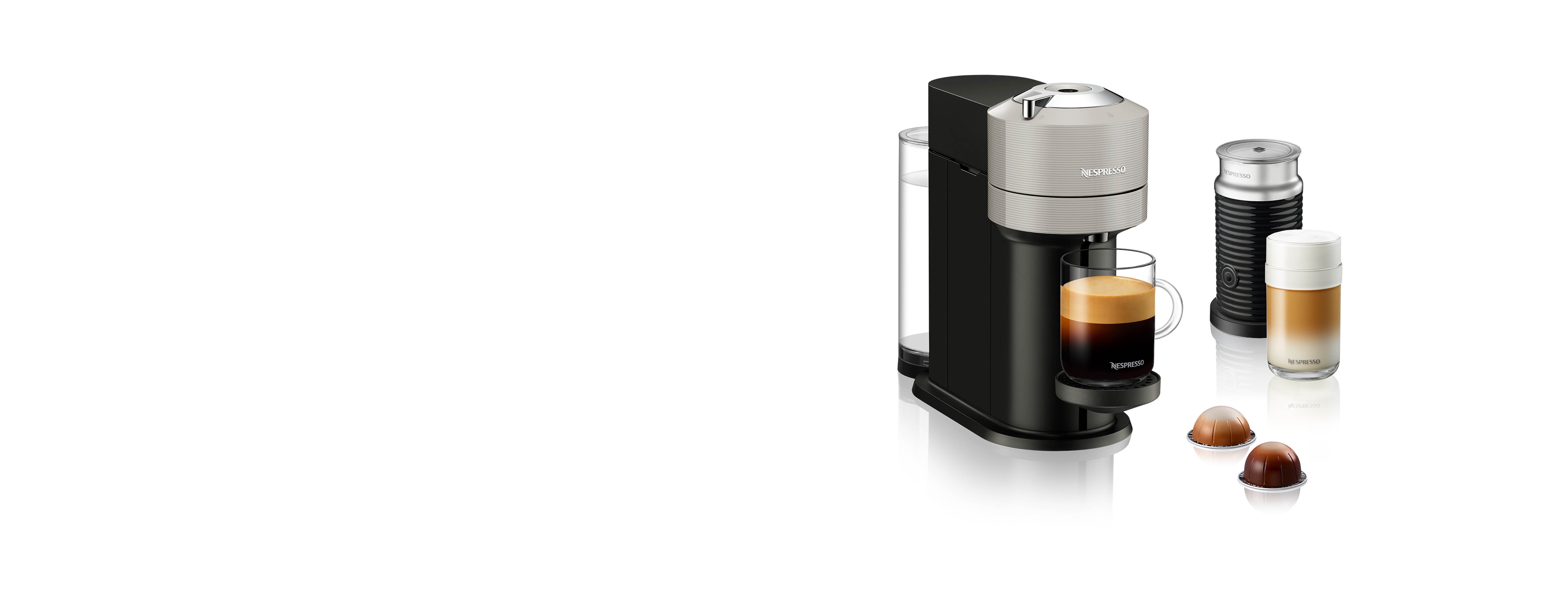 Vertuo Next Light Gray & Milk Frother Bundle | Vertuo Coffee 
