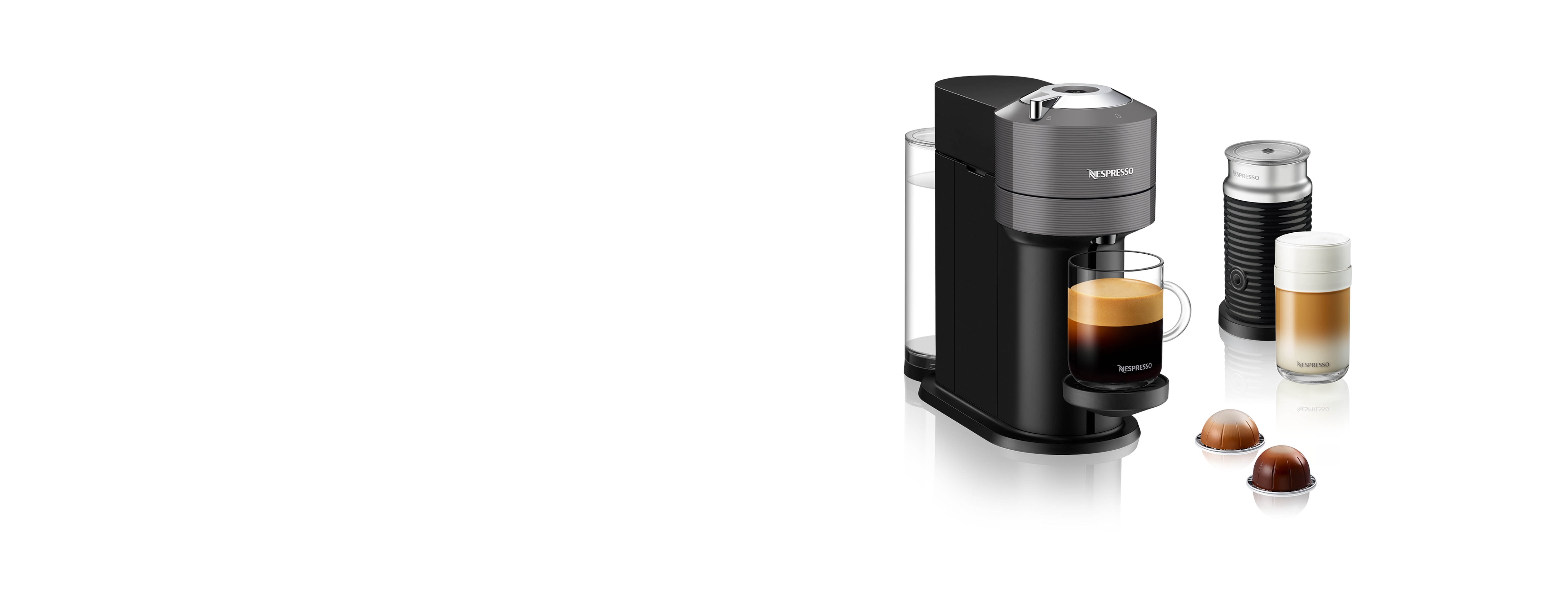 Vertuo Next Dark Gray & Milk Frother Bundle, Vertuo Coffee Machine