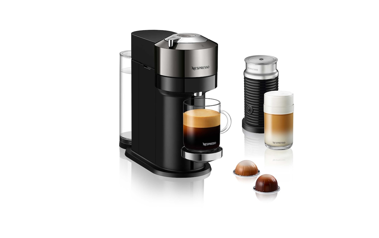 Nespresso Vertuo Next Coffee and Espresso Machine by De'Longhi, Matte Black  
