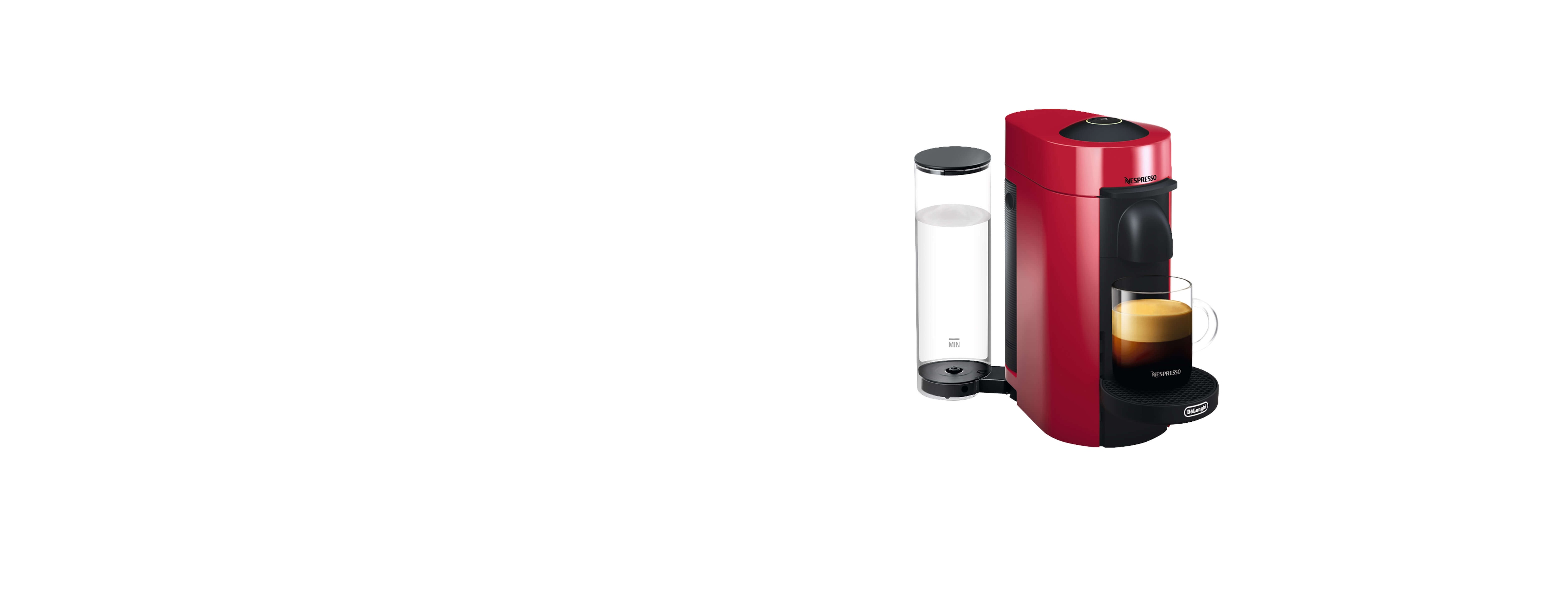 VertuoPlus Cherry Red Delonghi Coffee Machine Nespresso