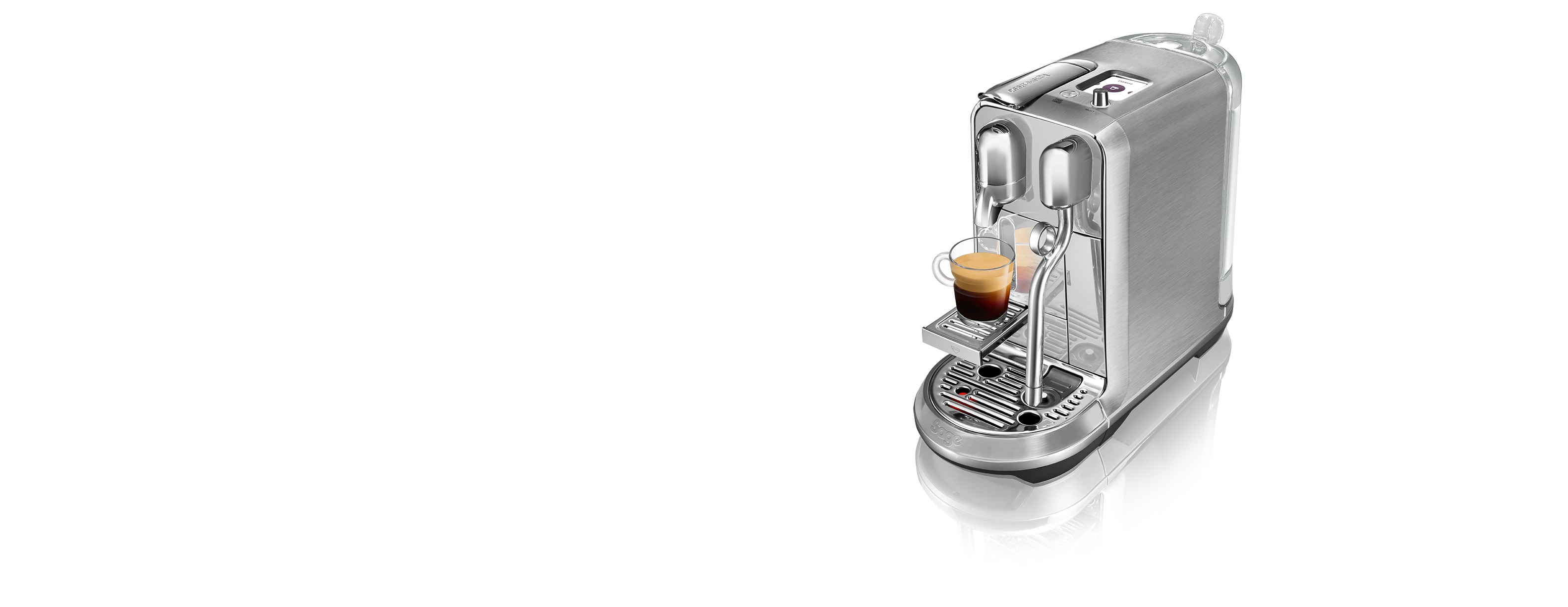 | Metallic Kaffeemaschine Nespresso Plus | Creatista