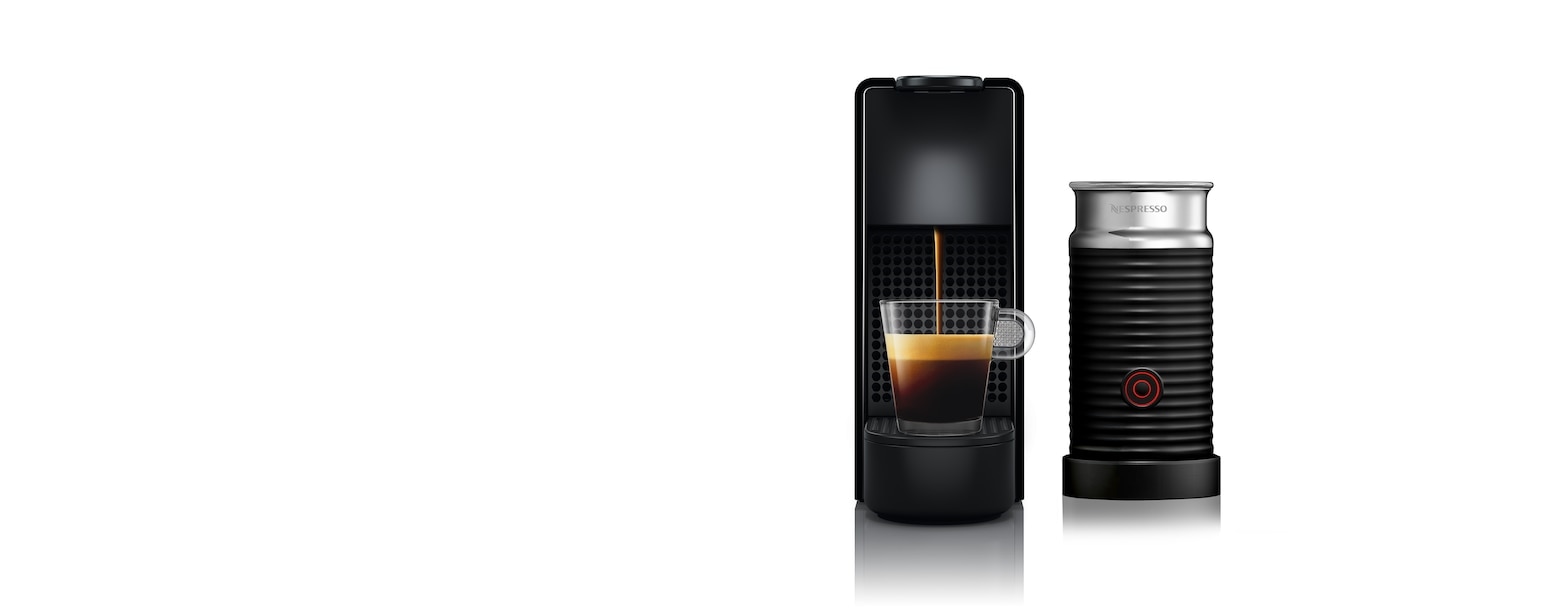 Nespresso Essenza Mini & Aeroccino3 Pure Black