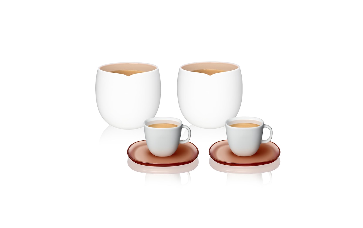 White Espresso Coffee Cups (Set of 4)- 2.7oz