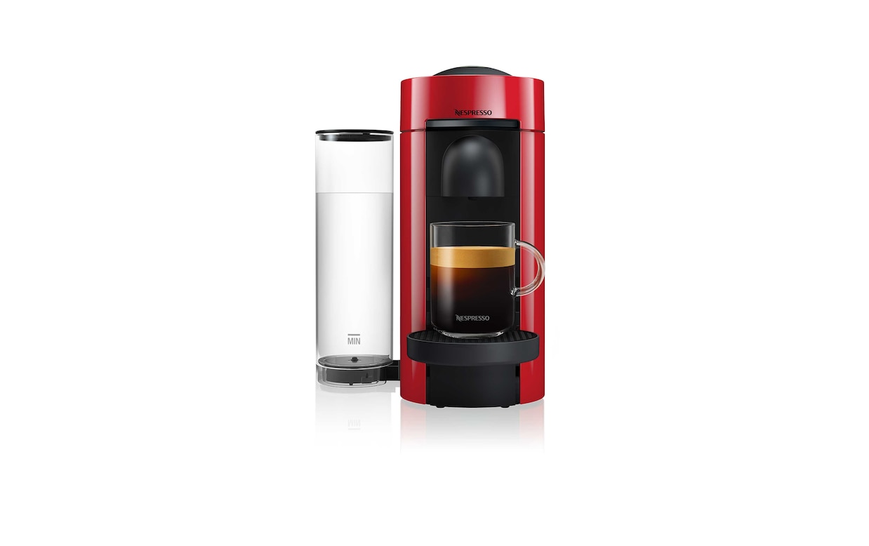 Nespresso VertuoPlus Coffee and Espresso Maker by De'Longhi, Cherry Red 