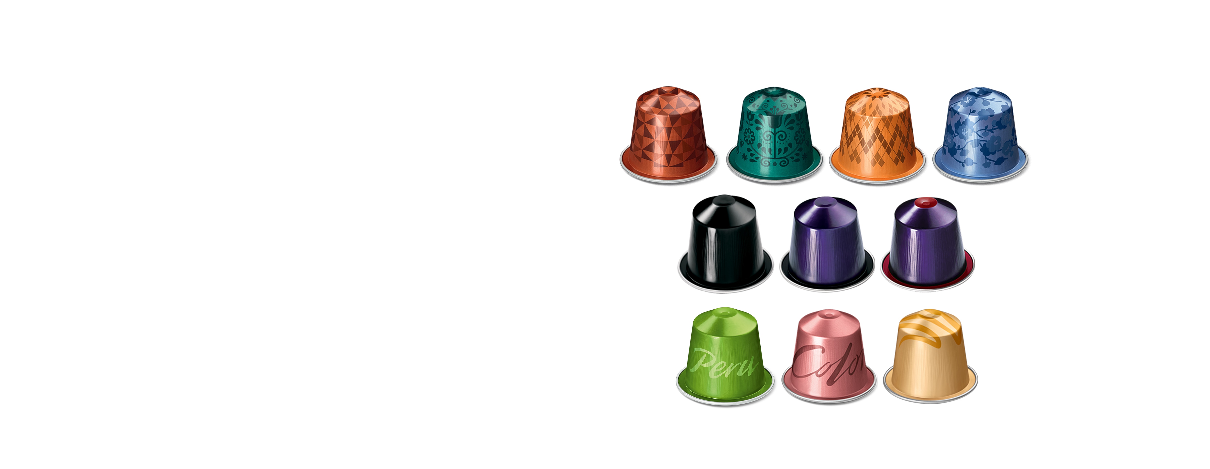 Nespresso pod outlet colors