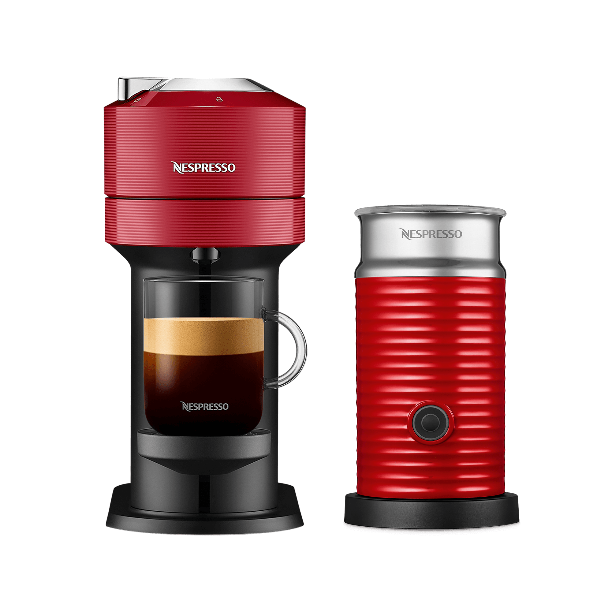 Vertuo Next & Aeroccino Cherry Red