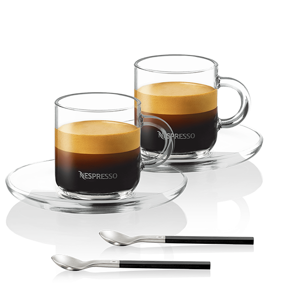 Afrikaanse stewardess snap Set Vertuo cappuccino kopjes | Accessoires | Nespresso