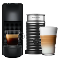 Buy Essenza Mini C Piano Black Coffee Machine & Aeroccino 