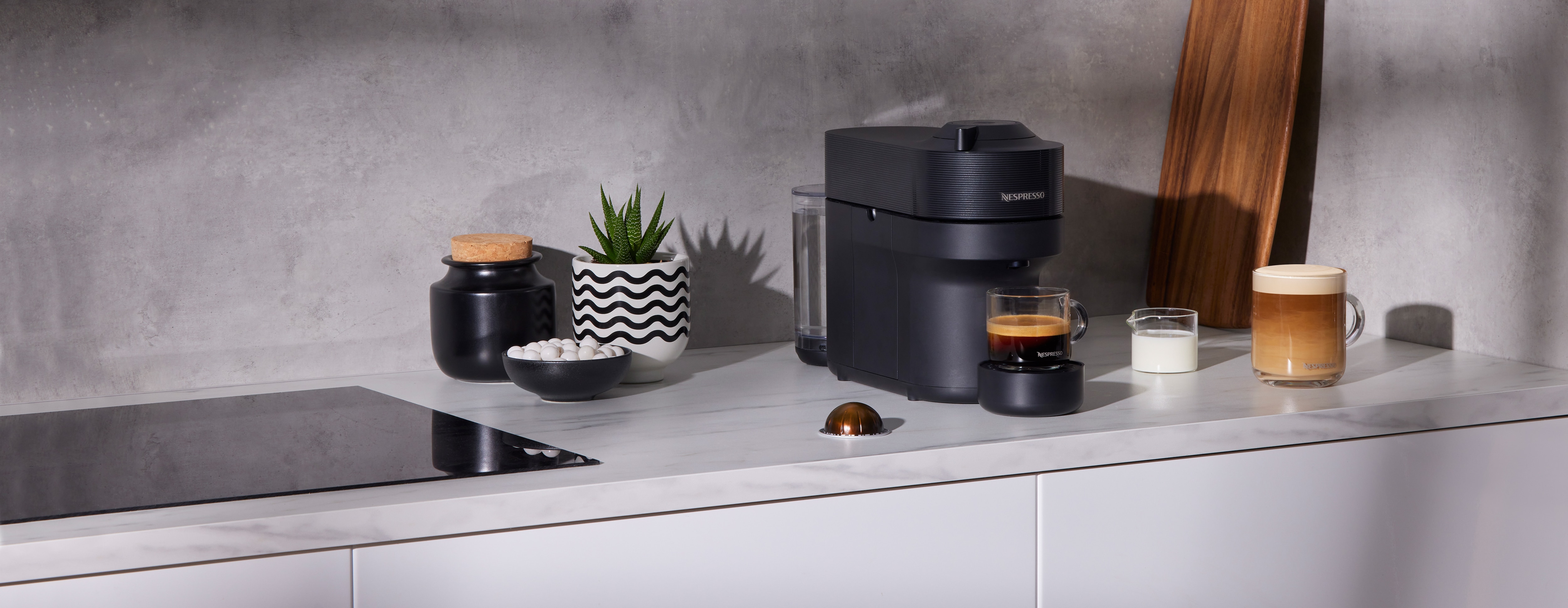 Nespresso Vertuo Pop Bundle In Black ENV90BAE