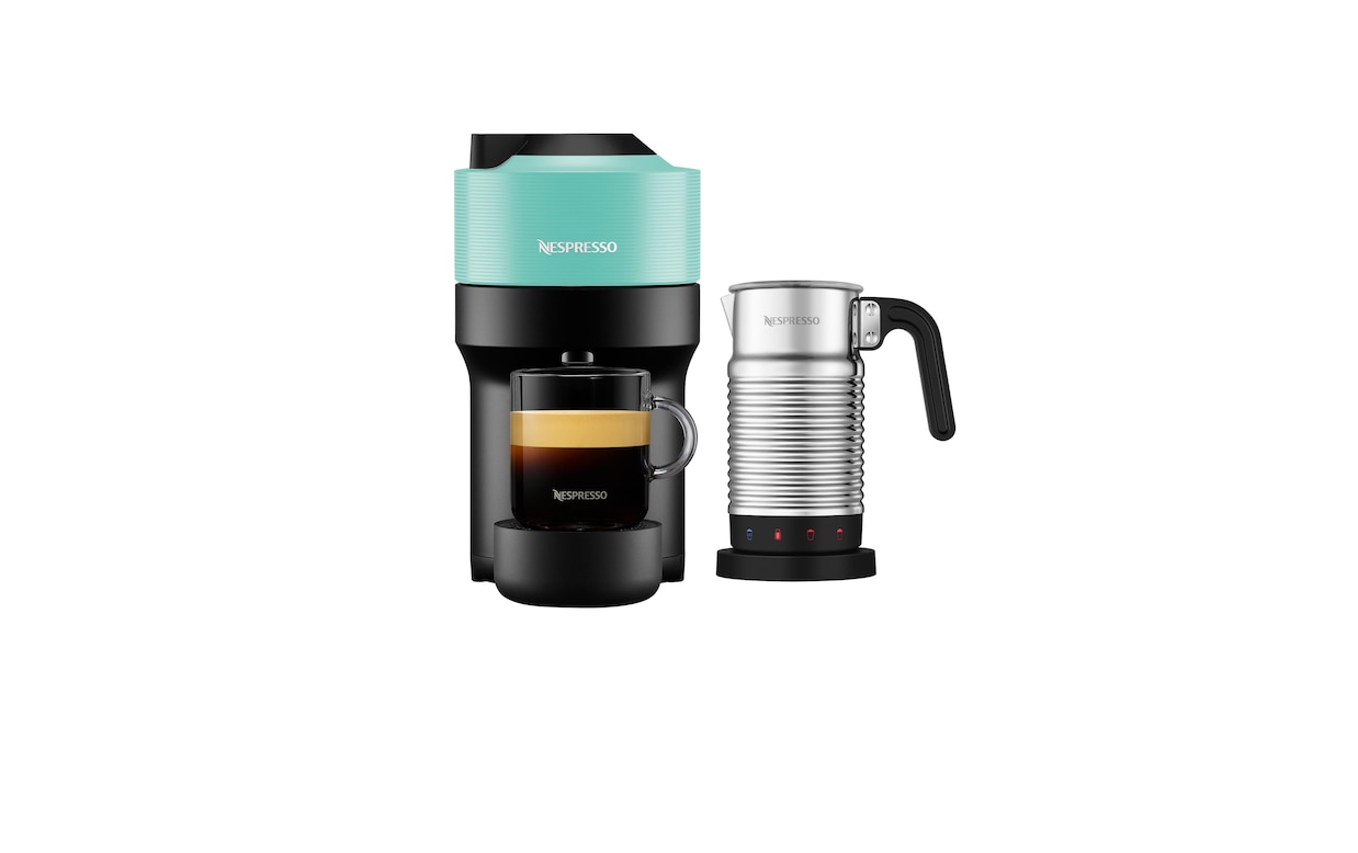 Vertuo Pop Aqua Mint Nespresso Coffee Machine & Aeroccino4