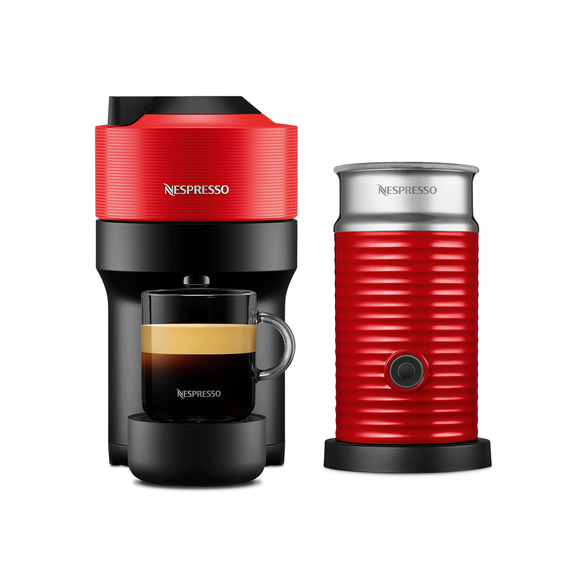 Vertuo Pop & Aeroccino Spicy Red 1