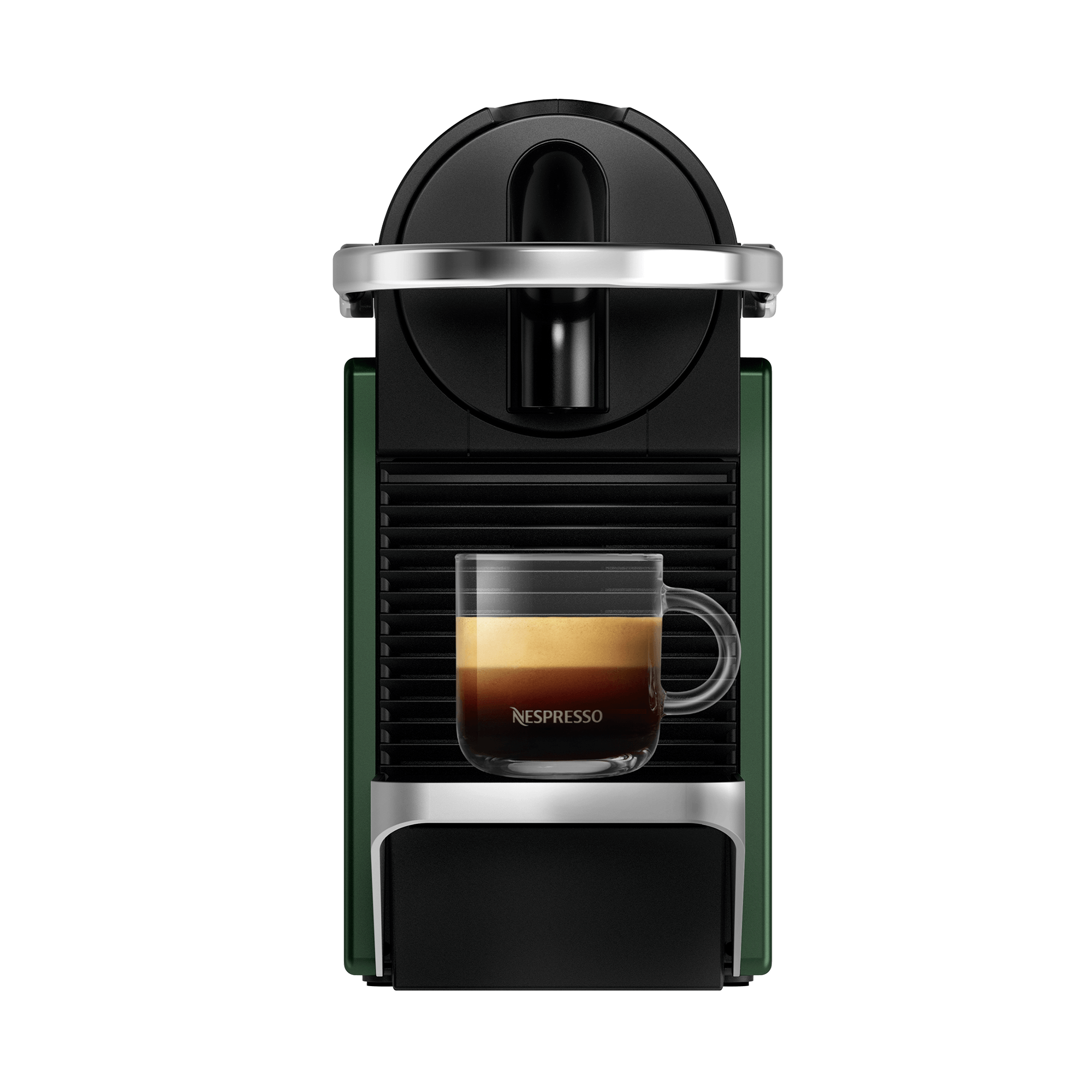 Modernes Design trifft Genuss: Nespresso PIXiE Dark Green Kaffeemaschine