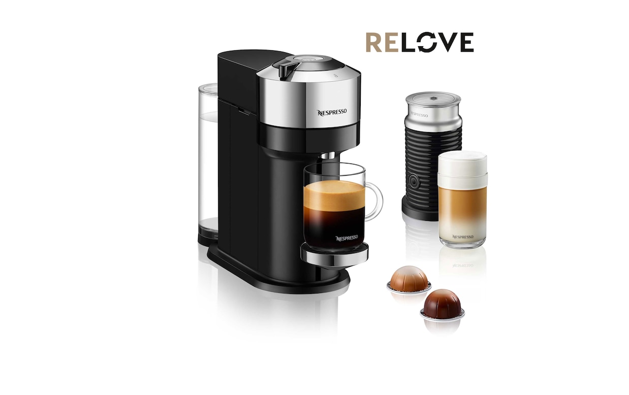 Nespresso Vertuo Next Coffee/Espresso Maker w Frother and Voucher