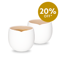 Origin Coffee Mugs (2x390ml), Porcelain Coffee Cups