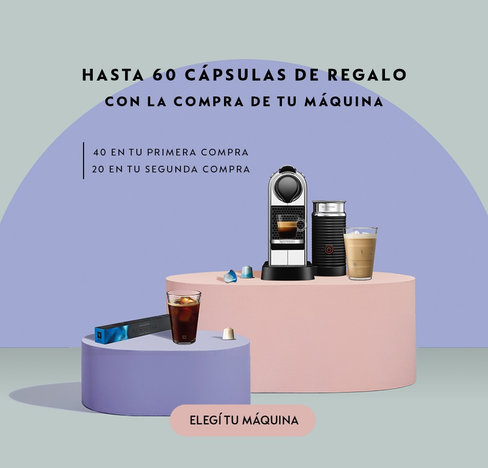 Cafetera INISSIA Nespresso® con 40 Cápsulas de Regalo - Café Jurado