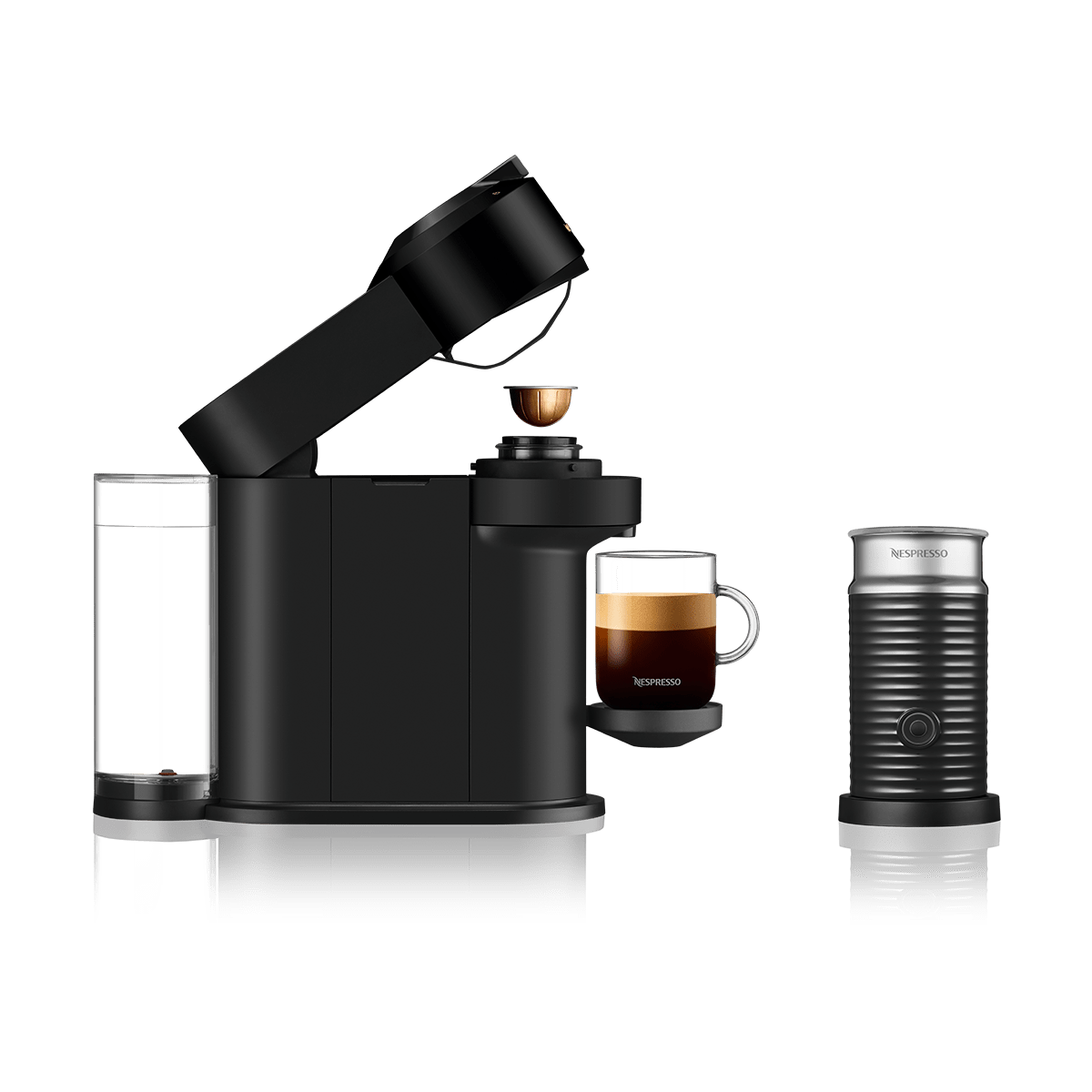 Vertuo Next & Aeroccino Matte Black 3