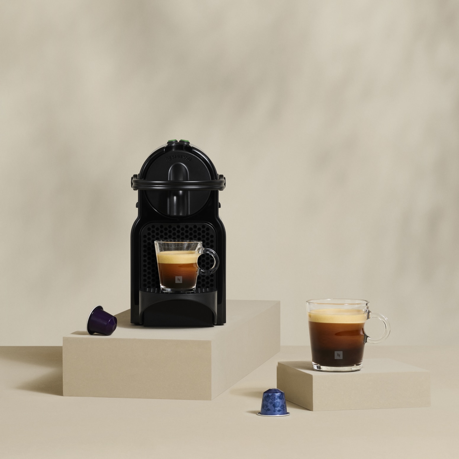 Inissia Black Nespresso coffee machine