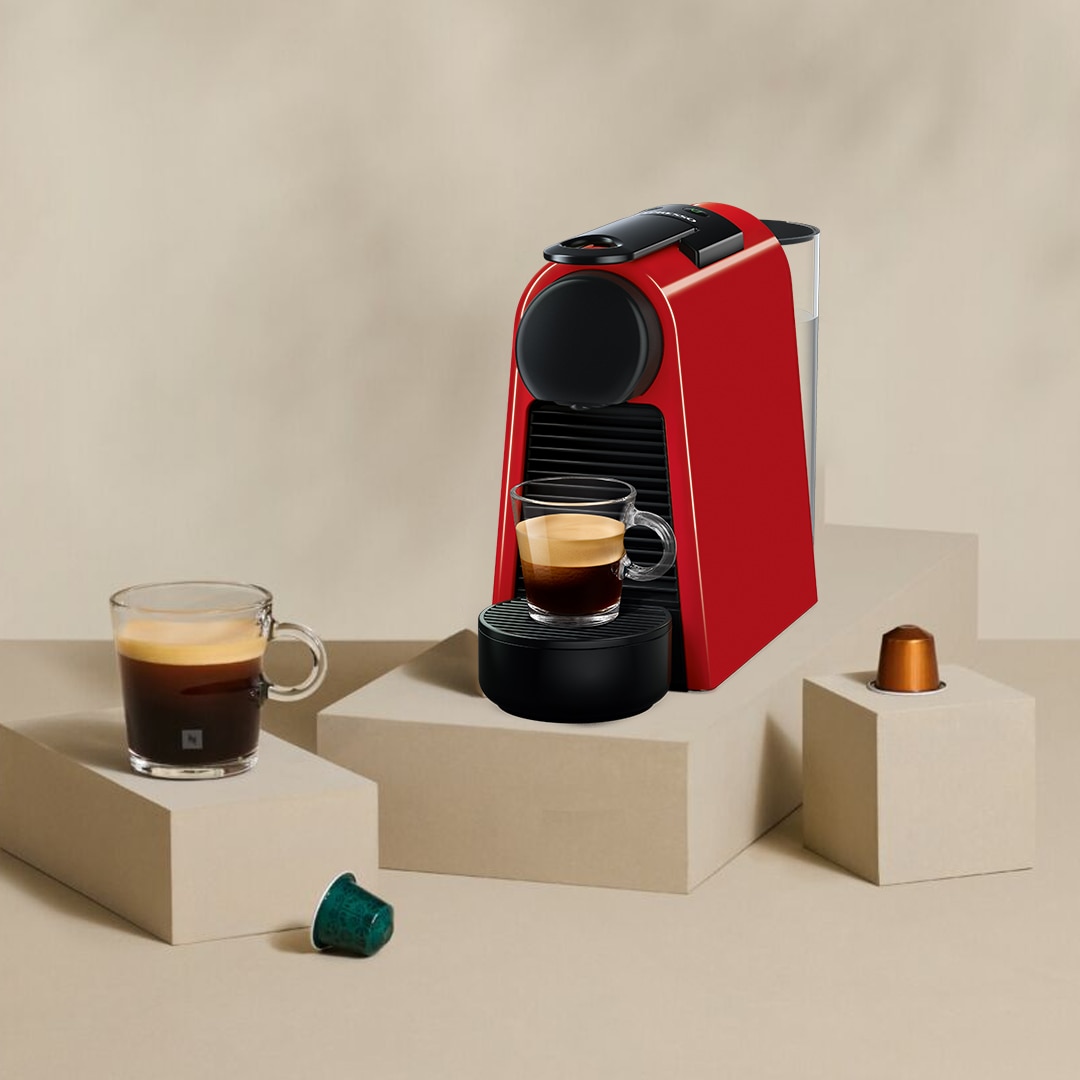 Essenza Mini Red Nespresso coffee machine
