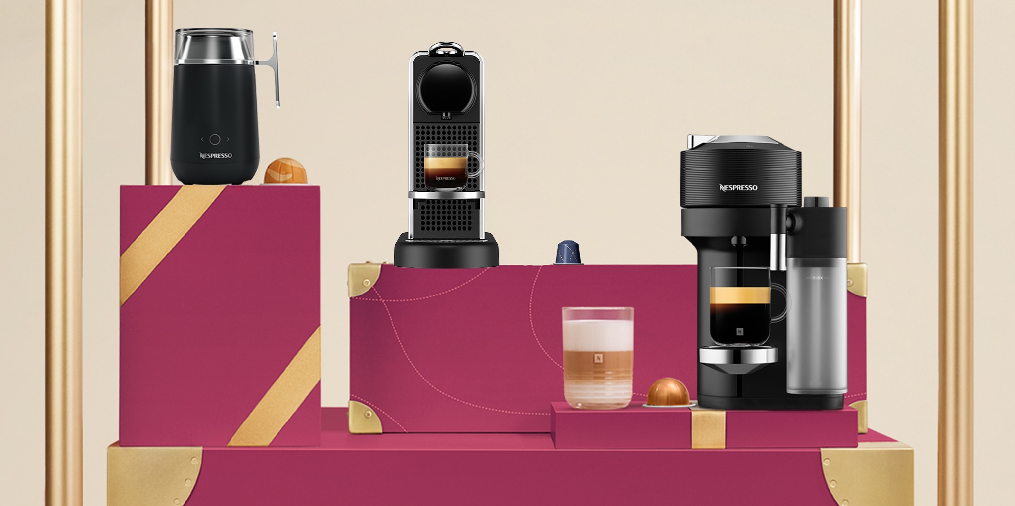 Essenza Plus Off White Nespresso Coffee Machine