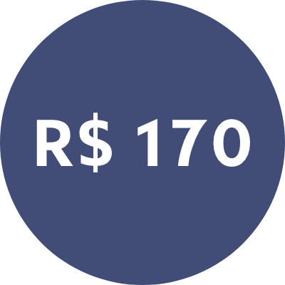 Imagem de tag de desconto de R$110 colorida