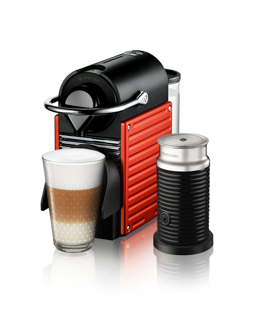 Pixie Electric Red & Aeroccino3 Bundle │Machine│Nespresso Taiwan