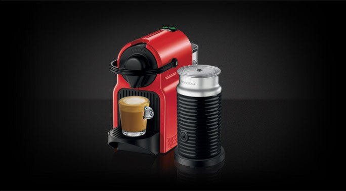 Breville Inissia Ruby Red Machine & Aeroccino | Nespresso