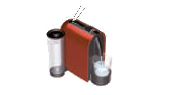 Plug the machine into the mains.