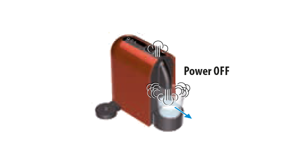 Plug the machine into the mains.