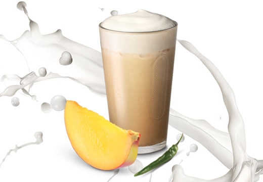 Caffè Latte de mango especiat