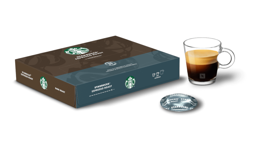 Nespresso Starbucks Espresso Roast Coffee Capsules, 57-g, 10-pk