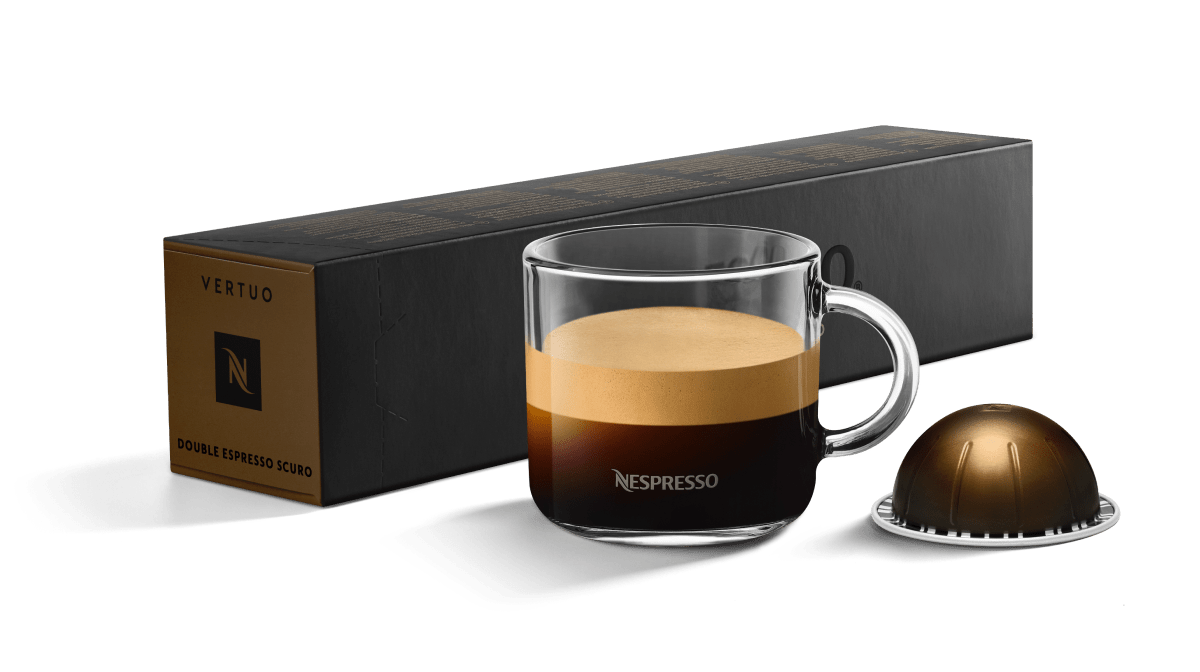 Nespresso Vertuo Double Espresso Chiaro Capsules 10ct 2.7oz