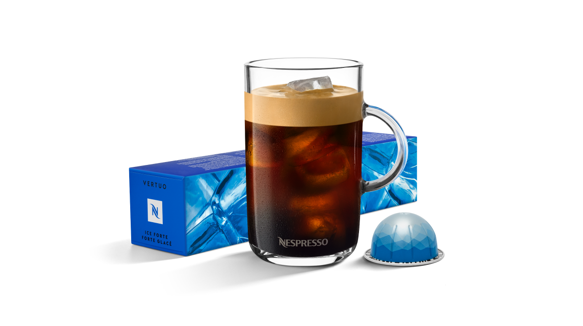 Nespresso Capsules VertuoLine, Iced Coffee, Iced Forte, 30 Count, Brews 7.77 Ounce (VERTUOLINE Only)