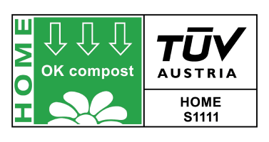 TUV OK Home Compost certification logo